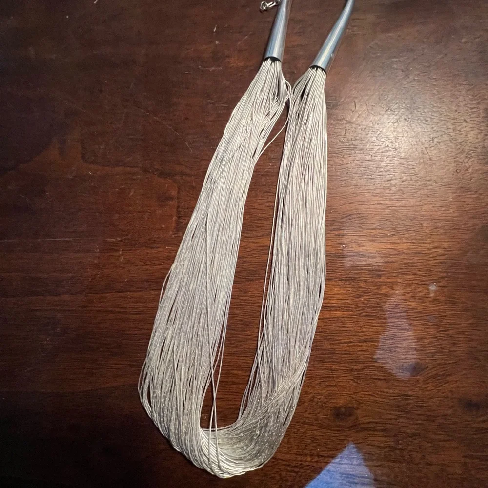 Carolyn Pollack Relios Sterling Liquid Silver 100 Strand Necklace